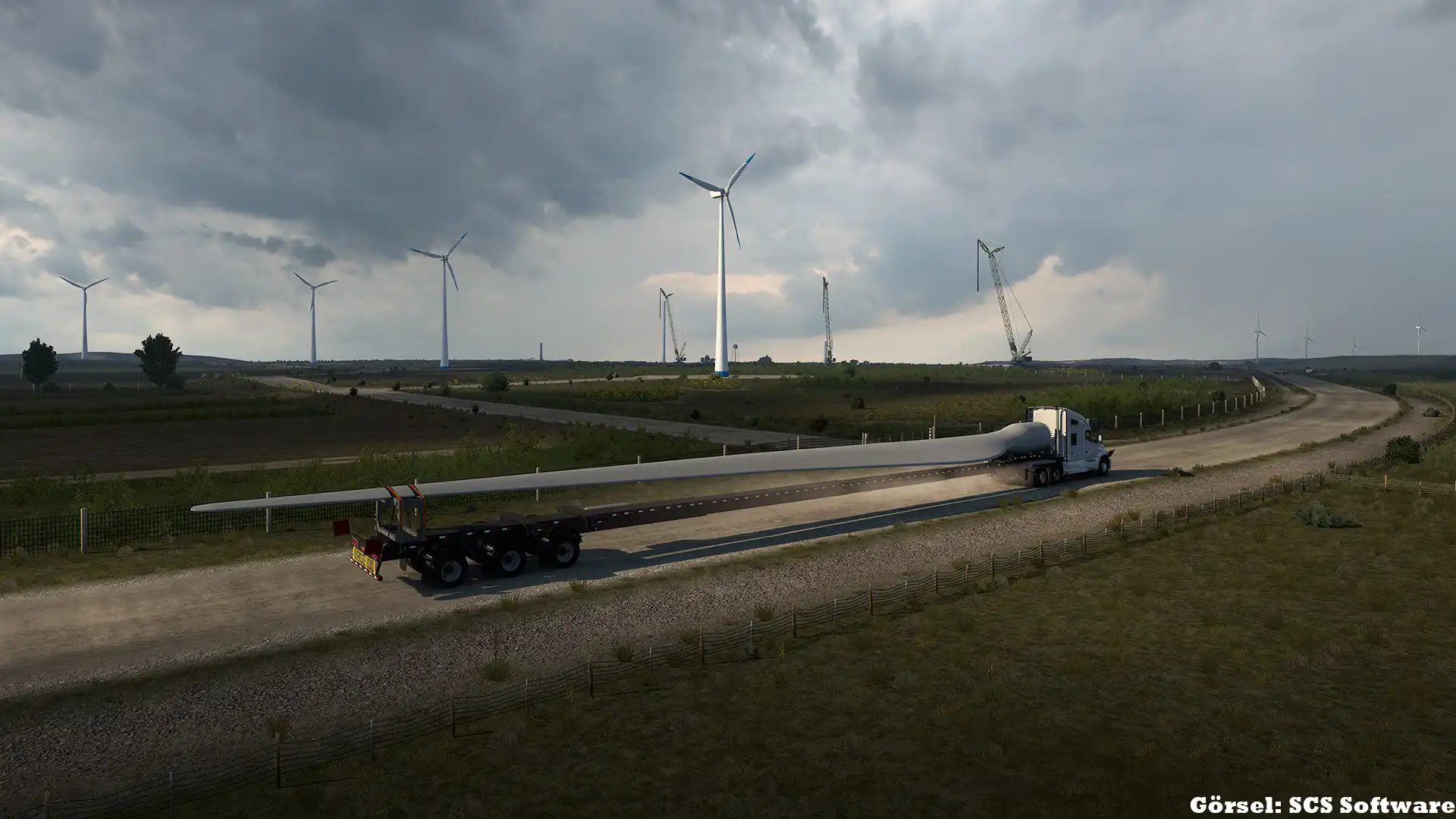 American Truck Simulator Kansas rüzgar türbini